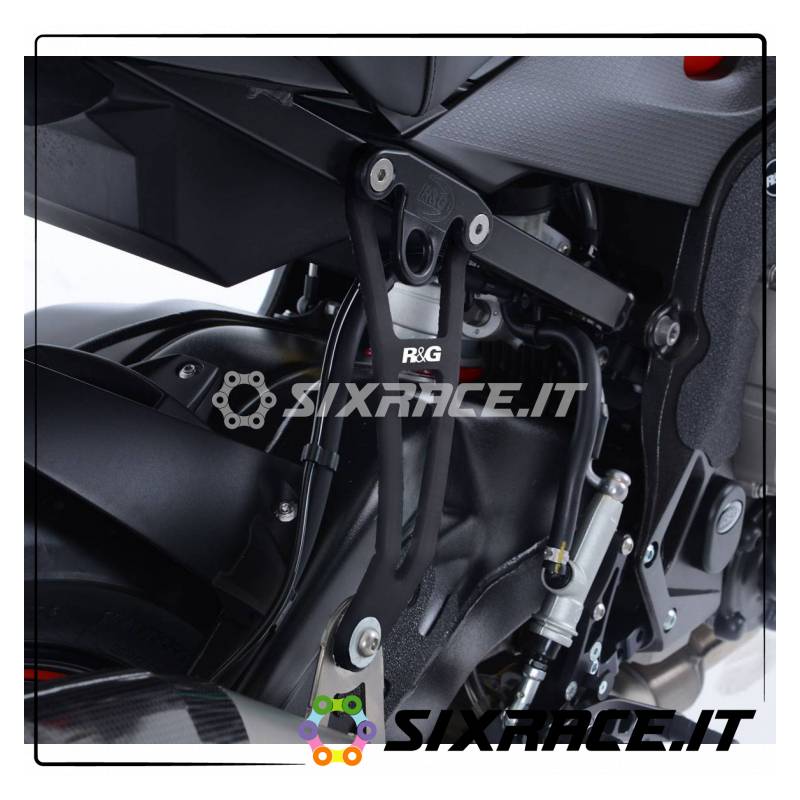 Support de pot d'échappement + plaque de repose-pied arriere BMW S1000R 17-