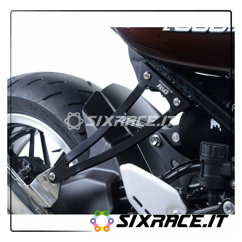 Staffa supporto scarico + piastra fori pedane posteriori - Kawasaki Z900RS EH008
