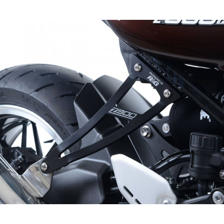Staffa supporto scarico + piastra fori pedane posteriori - Kawasaki Z900RS EH008