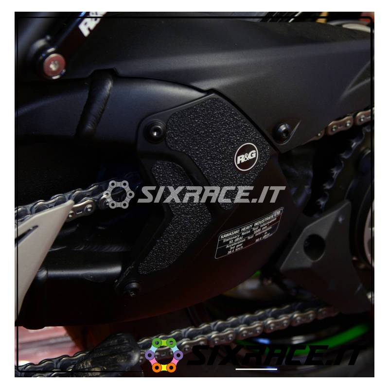 Kit adhésif anti-dérapant protège-talons Kawasaki H2 SX - noir EZBG410BL RG