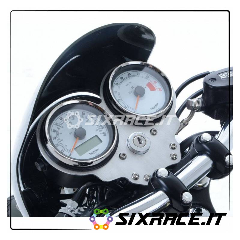 fascia strumentazione Triumph Thruxton 08-14 (no Bonneville) - con barra piat