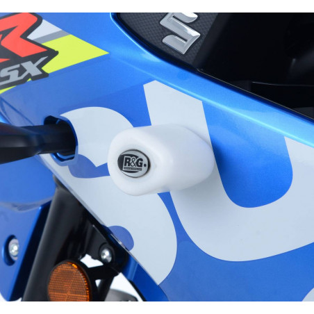 Tamponi / protezioni telaio tipo Aero - Suzuki GSX-R 125 - bianco CP0438WH RG