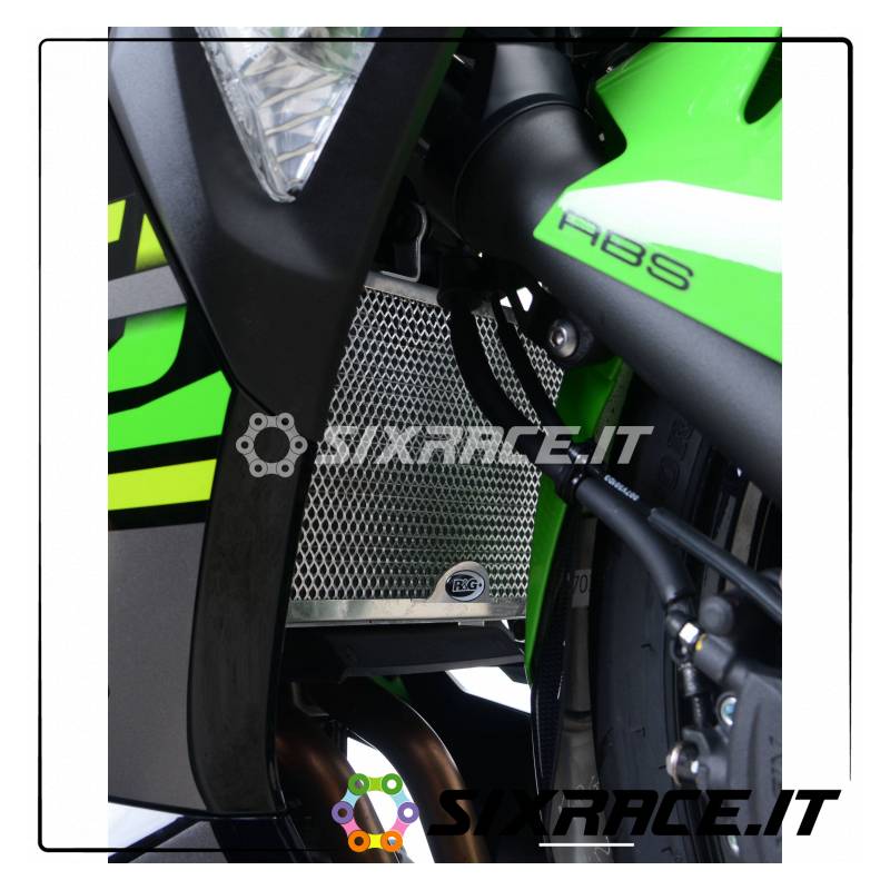 grille de protection de radiateur - Kawasaki Ninja 400 / Ninja 250 18- (couleur verte)