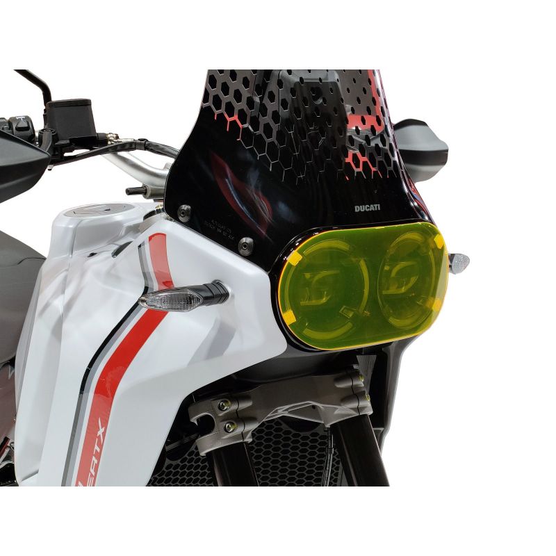 440-D150A-006 Lente coprifaro DUCATI Desert X Rally 950 2022 2025 POWERBRONZE