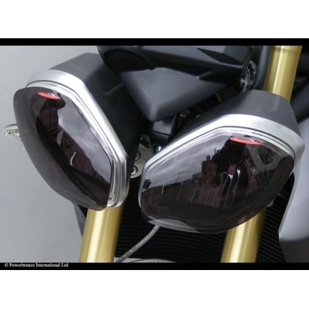 440-T513-006 Lente coprifaro TRIUMPH Street Triple 675 R 675 2012 2016 POWERBRONZE