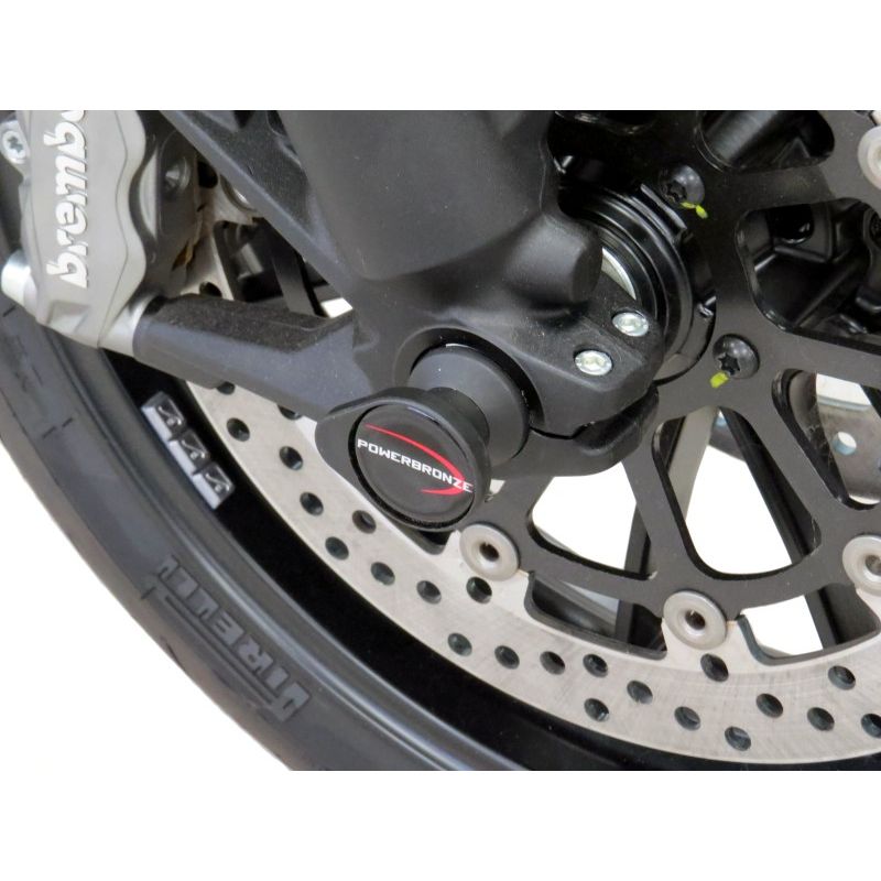 518-D105-006 Protezioni forcella - coppia DUCATI Diavel 1260 / S 1260 2019 2023 POWERBRONZE