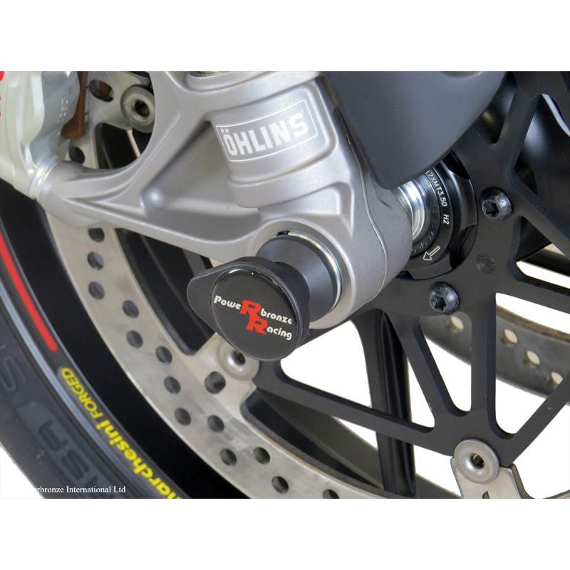 518-D103-007 Protezioni forcella - coppia DUCATI Panigale V4 1100 2018 2024 POWERBRONZE
