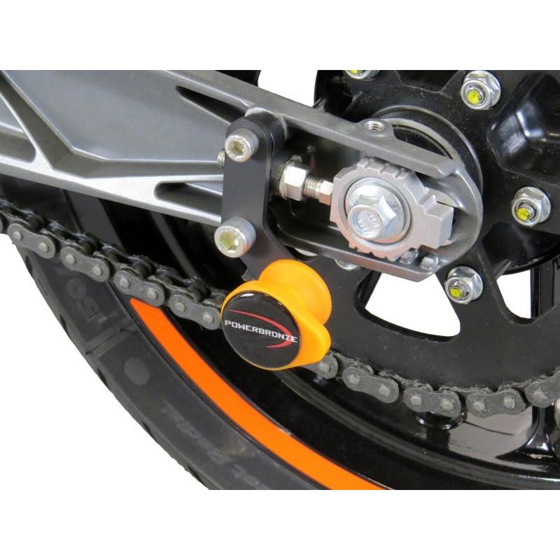 514-KT102-004 Protezioni forcellone - coppia KTM Duke 125 (to 2023) 125 2017 2023 POWERBRONZE