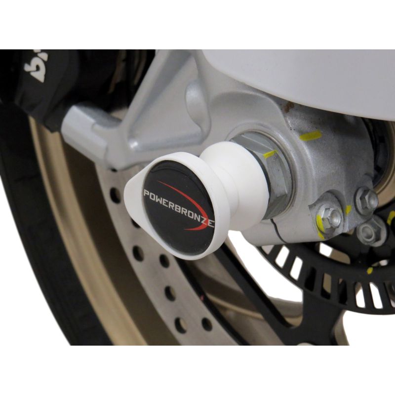 518-M102-003 Protezioni forcella - coppia MOTO GUZZI V100 Mandello S 1000 2023 2025 POWERBRONZE