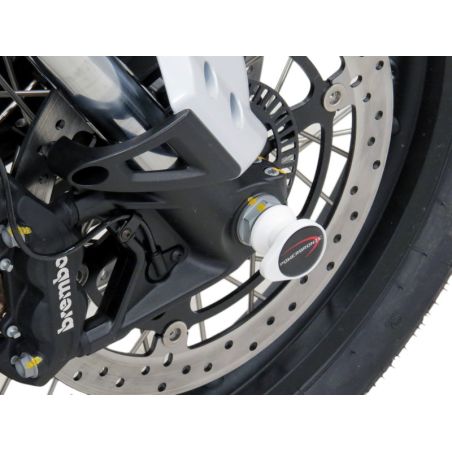 518-M101-007 Protezioni forcella - coppia MOTO GUZZI V85 TT / Travel 850 2019 2025 POWERBRONZE