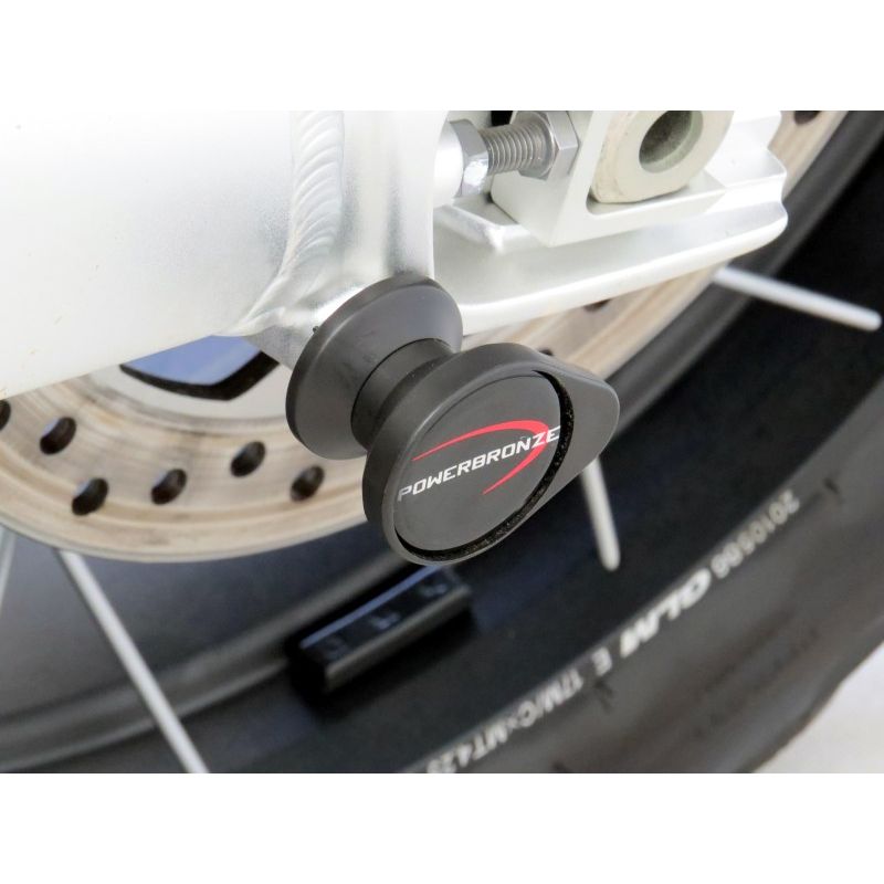 514-T110-006 Protezioni forcellone - coppia TRIUMPH Scrambler 1200 XE 1200 2019 2023 POWERBRONZE