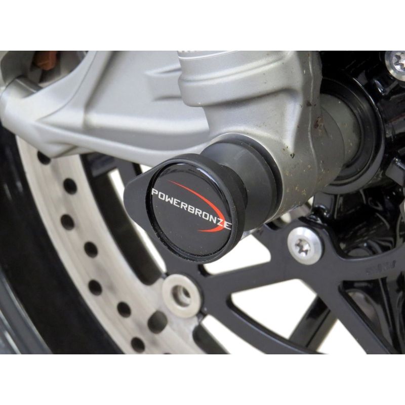 518-T110-006 Protezioni forcella - coppia TRIUMPH Speed Triple 1200 RS 1200 2021 2024 POWERBRONZE