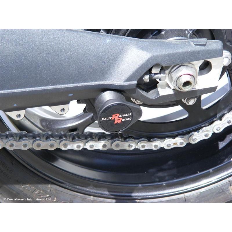 514-T106-008 Protezioni forcellone - coppia TRIUMPH Street Triple 675 R 675 2013 2017 POWERBRONZE