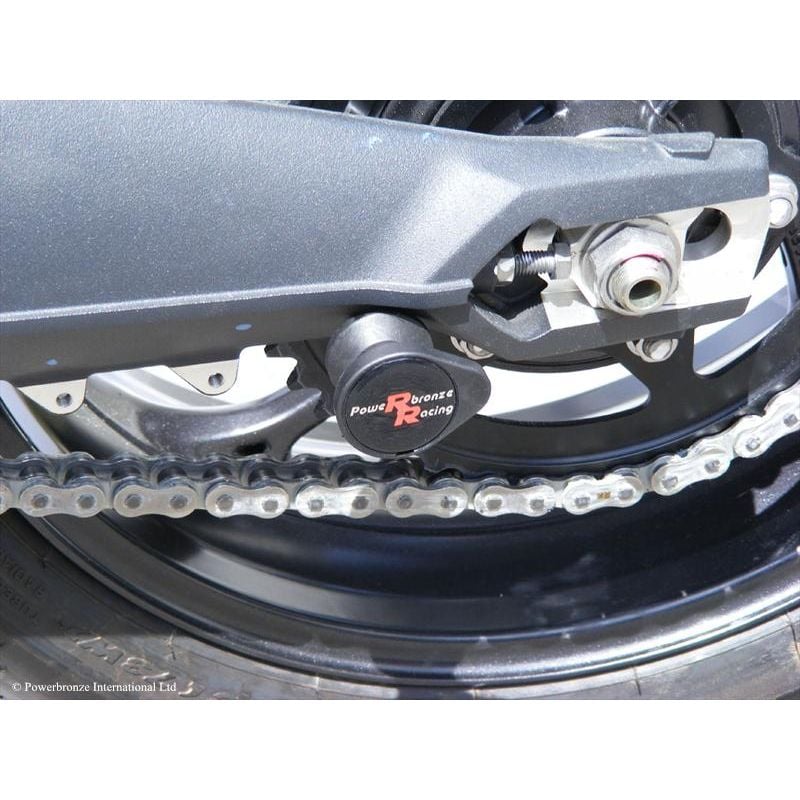 514-T106-008 Protezioni forcellone - coppia TRIUMPH Street Triple 675 R 675 2013 2017 POWERBRONZE