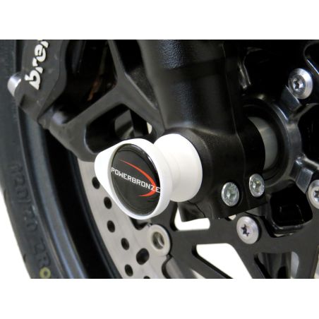 518-T112-004 Protezioni forcella - coppia TRIUMPH Street Triple 765 S 765 2023 2024 POWERBRONZE