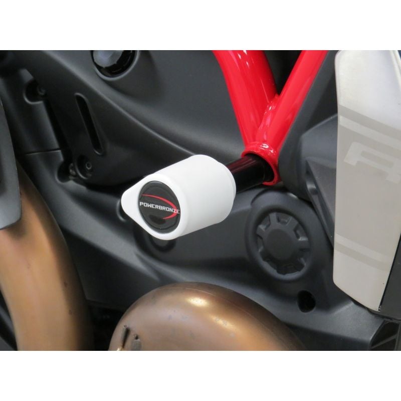 513-D110-007 Tamponi telaio - coppia DUCATI Monster 1200 S 1200 2014 2020 POWERBRONZE