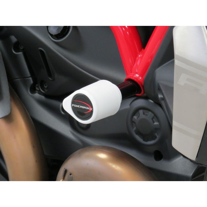 513-D110-008 Tamponi telaio - coppia DUCATI Monster 1200 S 1200 2014 2020 POWERBRONZE