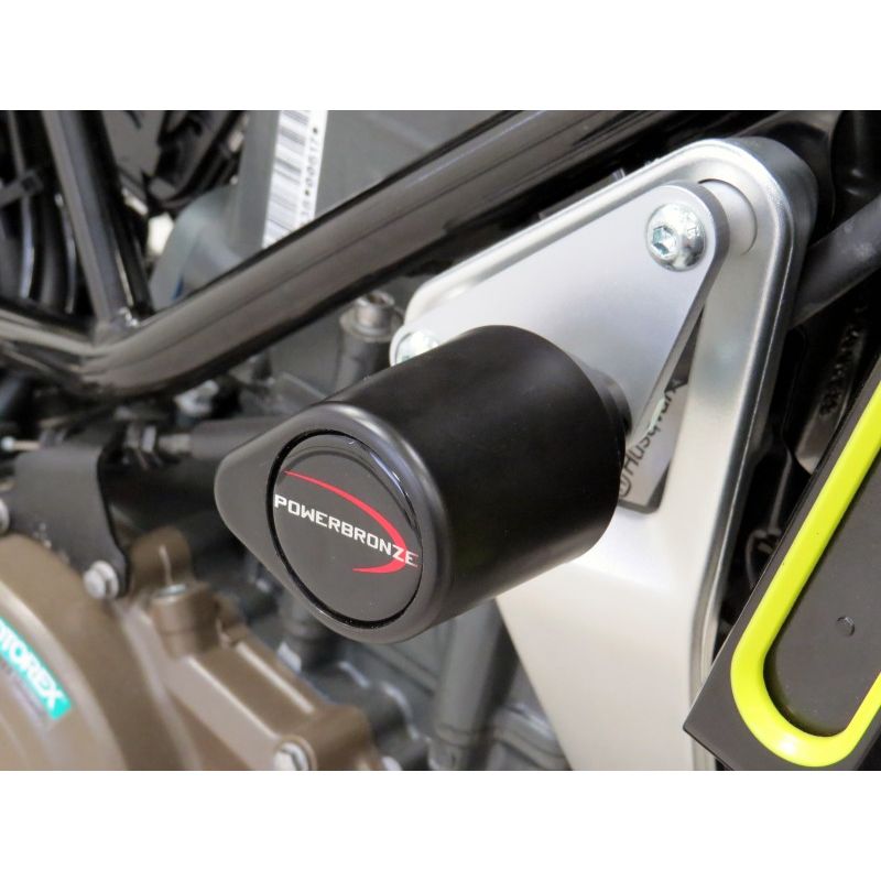 513-HU101-011 Tamponi telaio - coppia HUSQVARNA Svartpilen 401 400 2018 2024 POWERBRONZE