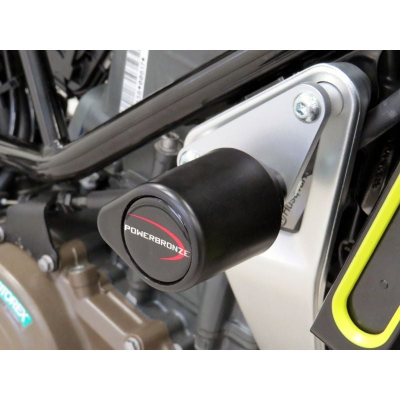513-HU101-011 Tamponi telaio - coppia HUSQVARNA Svartpilen 401 400 2018 2024 POWERBRONZE