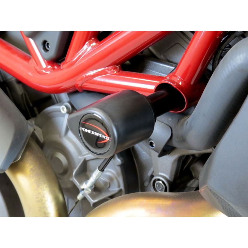 513-IN101-011 Tamponi telaio - coppia INDIAN FTR 1200 / S / Rally 1130 2019 2025 POWERBRONZE