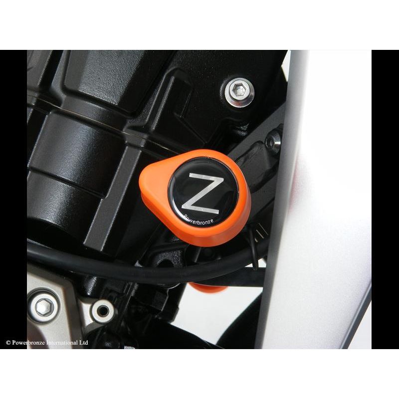 513-K132-004 Tamponi telaio - coppia KAWASAKI Z 1000 R 1000 2017 2021 POWERBRONZE