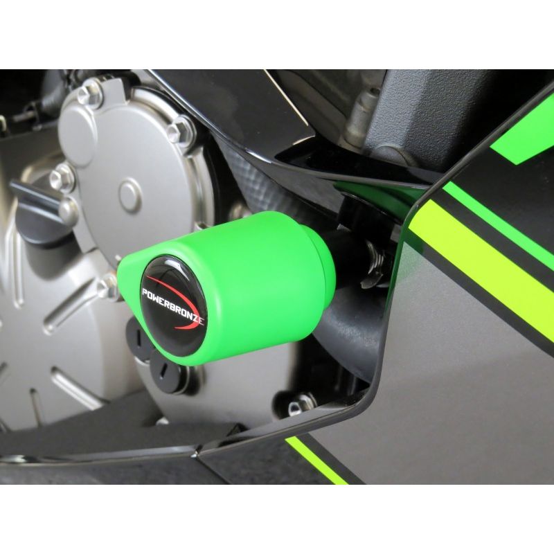 513-K143-004 Tamponi telaio - coppia KAWASAKI ZX-6R (600/636) 636 2019 2020 POWERBRONZE