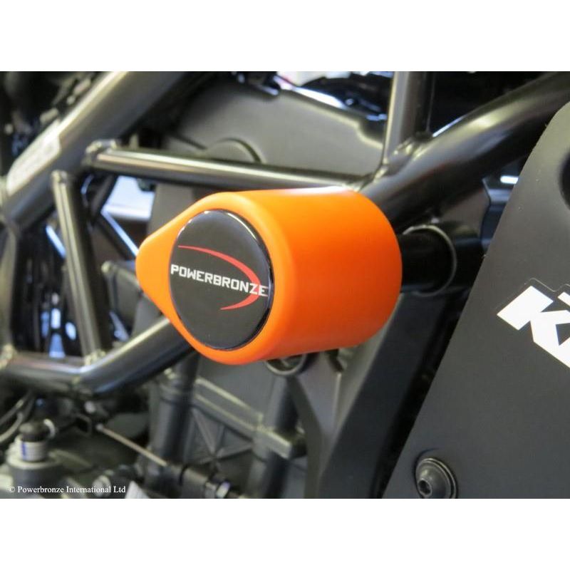 513-KT103-011 Tamponi telaio - coppia KTM Duke 125 (to 2023) 125 2017 2023 POWERBRONZE
