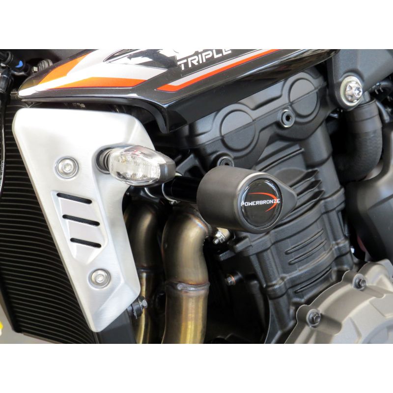 513-T115-008 Tamponi telaio - coppia TRIUMPH Speed Triple 1200 RR 1200 2022 2024 POWERBRONZE