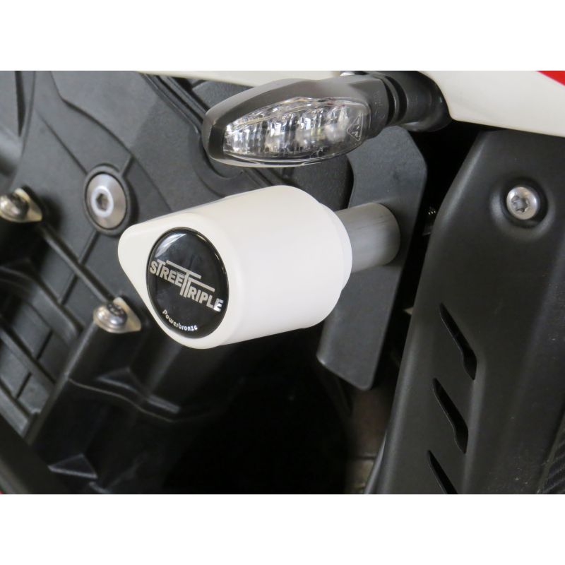 513-T111-007 Tamponi telaio - coppia TRIUMPH Street Triple 765 RS 765 2017 2024 POWERBRONZE