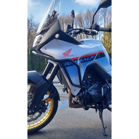 RDCF174W Barre Paramotore RDmoto - kit barre di protezione inferiore e superiore HONDA Transalp 750