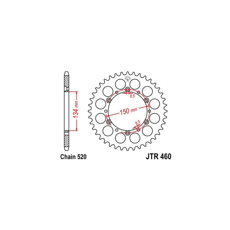 S541620450 Corone 520 KAWASAKI KX 250 X 250 2025 2025 RICAMBI - SPARE PARTS
