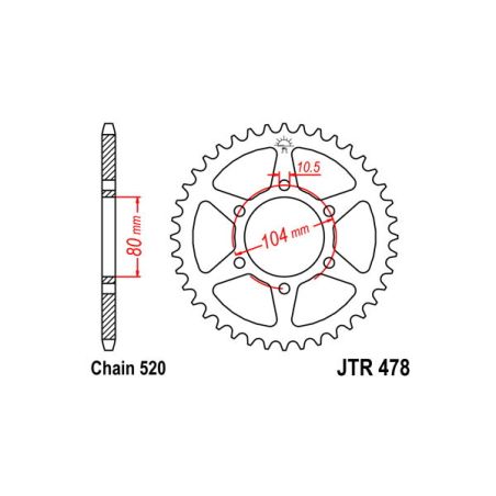 S541640345 Corone 520 KAWASAKI Z 800 E 800 2013 2016 RICAMBI - SPARE PARTS
