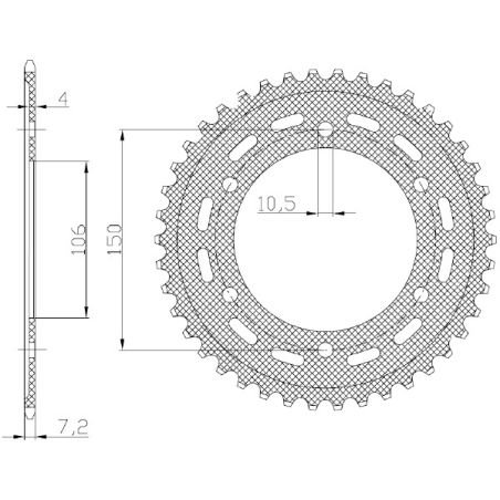 S544450142 Corone 525 KTM Adventure 1190 R 1190 2013 2016 RICAMBI - SPARE PARTS