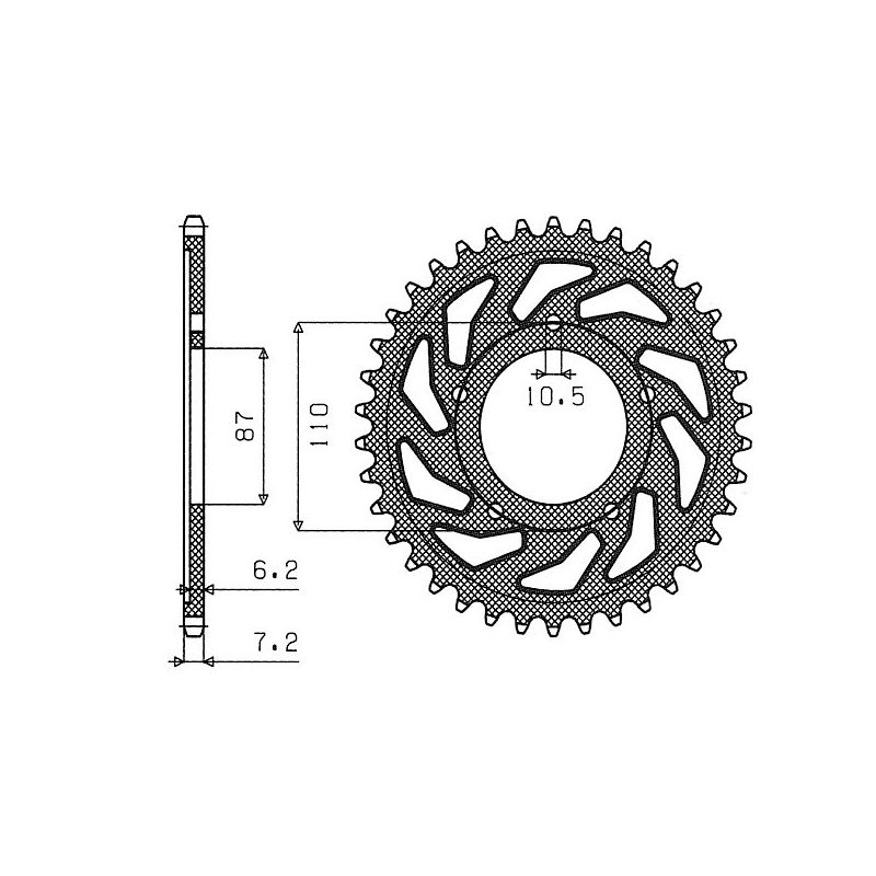 S541440448 Corone 525 SUZUKI Bandit 650 S 650 2005 2015 RICAMBI - SPARE PARTS