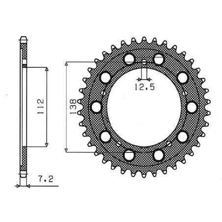 S541061342 Corone 520 YAMAHA R7 (700 twin) 700 2021 2025 RICAMBI - SPARE PARTS