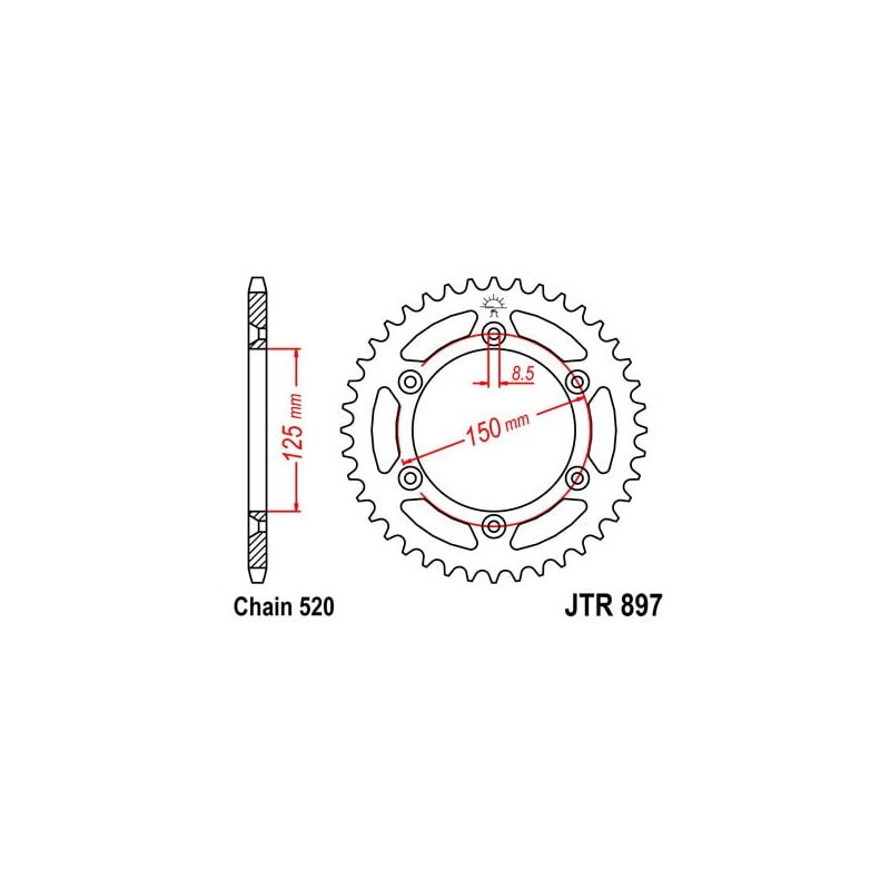 S547230450 Corone 520 KTM EGS 400 400 1996 1997 RICAMBI - SPARE PARTS