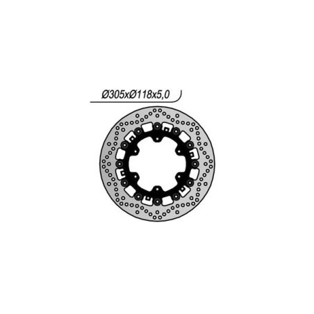S6591137 Disco flottante ventilato BMW R 1100 R 1100 1995 2001 RICAMBI - SPARE PARTS