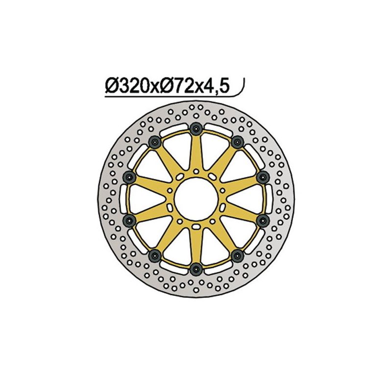 S6591051 Disco Anteriore DUCATI Monster S4R 998 2007 2008 RICAMBI - SPARE PARTS