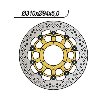 S659788 Disco flottante ventilato HONDA CBR 600 RR (2023to ) 600 2024 2024 RICAMBI - SPARE PARTS