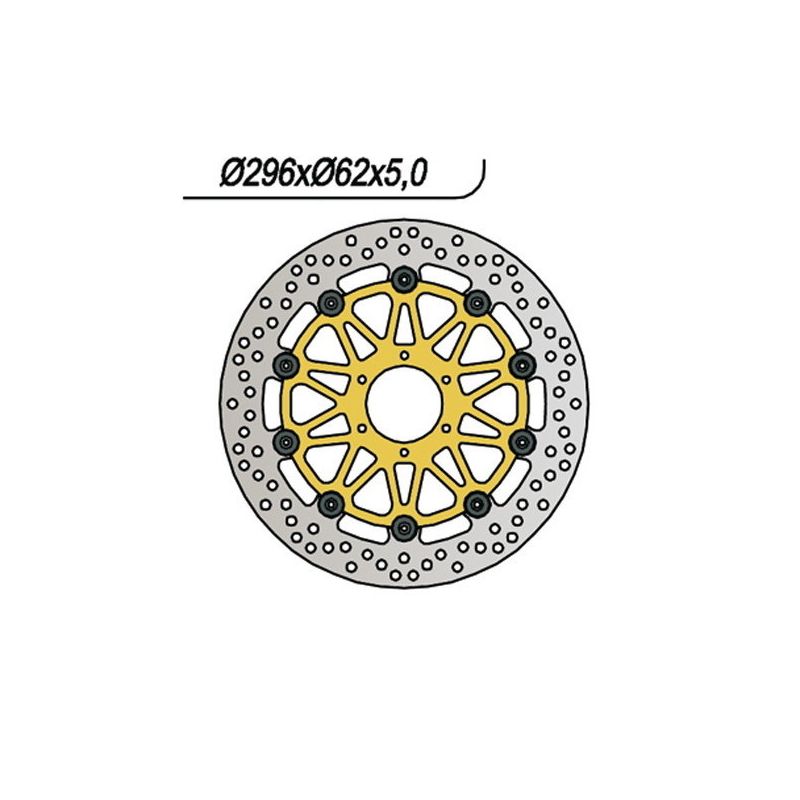 S659752 Disco flottante ventilato HONDA CBR 900 RR 900 1992 1993 RICAMBI - SPARE PARTS
