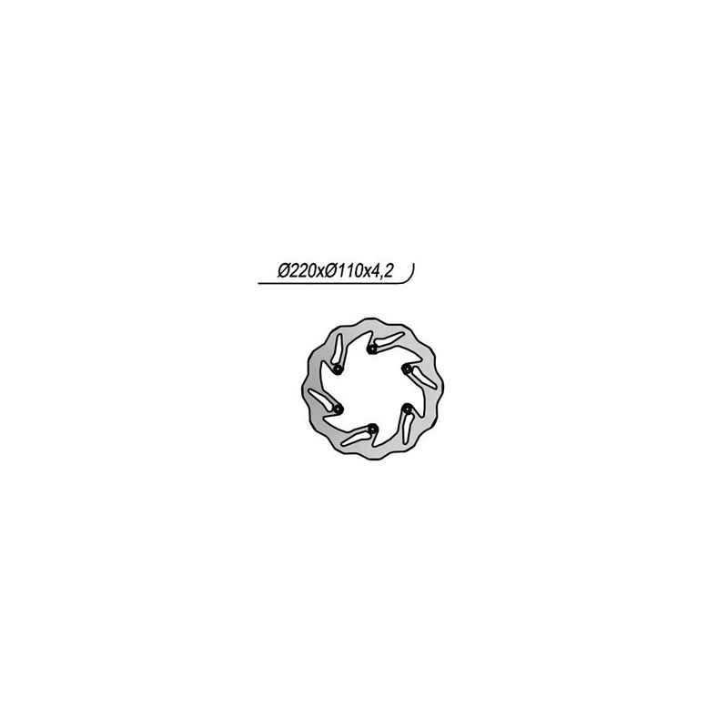 S659129X Disco Wave posteriore HUSQVARNA TE 300 i 2T (2020to ) 300 2020 2021 RICAMBI - SPARE PARTS