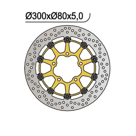 S6591056 Disco flottante ventilato KAWASAKI Versys 1000 1000 2012 2014 RICAMBI - SPARE PARTS