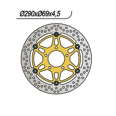 S6591000 Disco flottante ventilato SUZUKI Bandit 650 abs 650 2005 2006 RICAMBI - SPARE PARTS