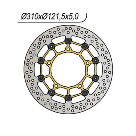 S6591104 Disco flottante ventilato SUZUKI GSX 650 F 650 2008 2013 RICAMBI - SPARE PARTS
