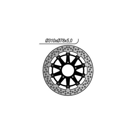 S6591256 Disco flottante ventilato TRIUMPH Daytona 650 650 2005 2005 RICAMBI - SPARE PARTS