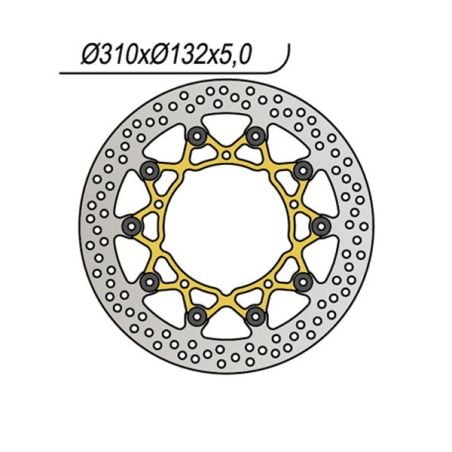 S659902 Disco flottante ventilato YAMAHA FZ8 naked - ABS 800 2010 2015 RICAMBI - SPARE PARTS