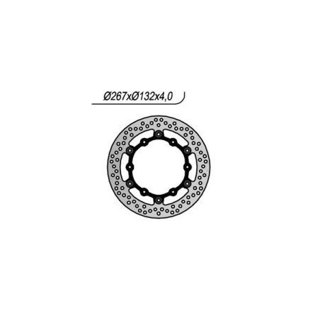 S6591195 Disco flottante ventilato YAMAHA SRX 600 600 1986 1989 RICAMBI - SPARE PARTS