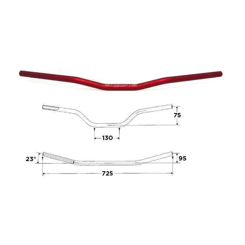S5022010003 Manubri WRP Alu-Street Basso UNIVERSALE 0 0 0 RICAMBI - SPARE PARTS