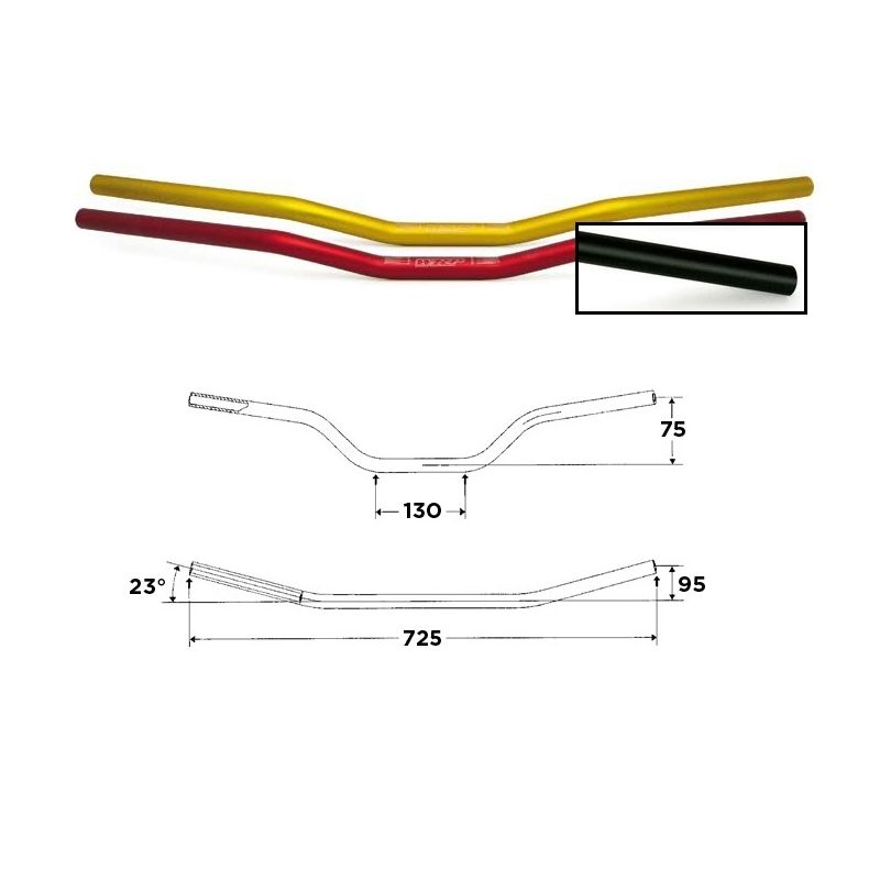 S5022010014 Manubri WRP Alu-Street Basso UNIVERSALE 0 0 0 RICAMBI - SPARE PARTS
