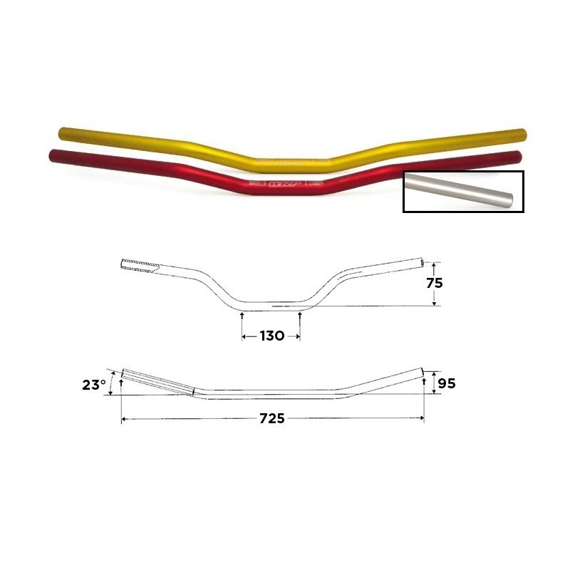 S5022010016 Manubri WRP Alu-Street Basso UNIVERSALE 0 0 0 RICAMBI - SPARE PARTS